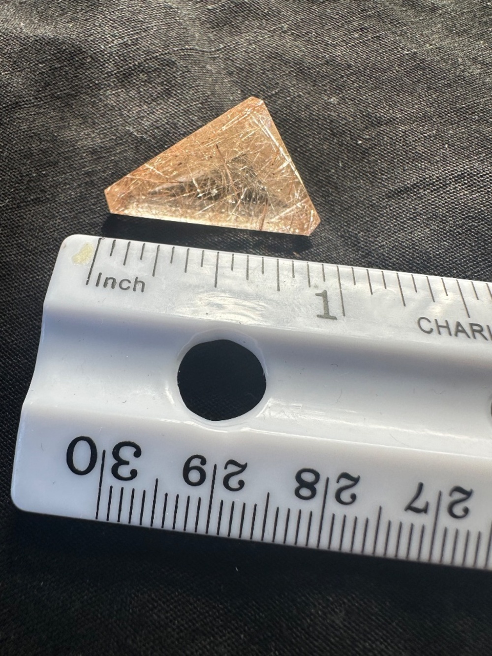 Cut Rutilated Quartz Stone - Picture 3 of 7